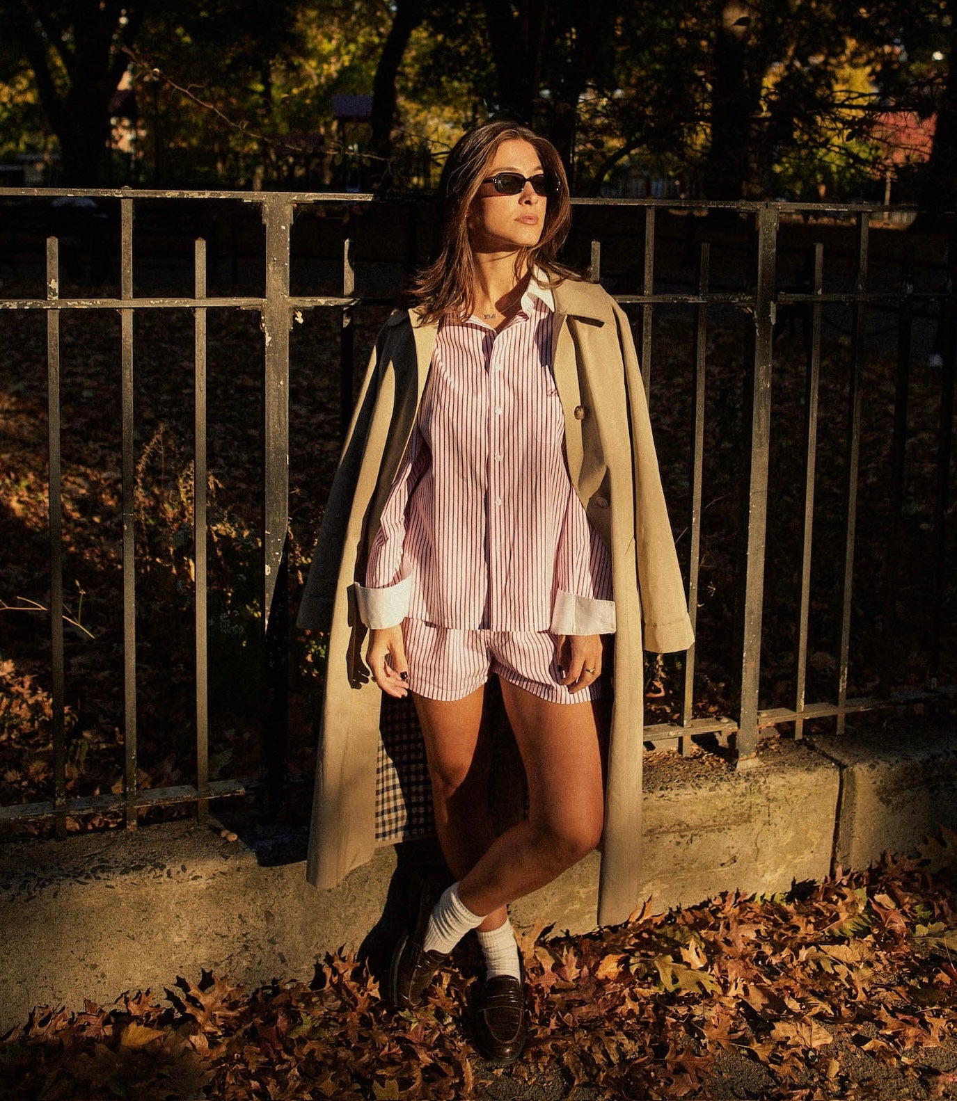 STRIPED POPLIN RELAXED SHIRT