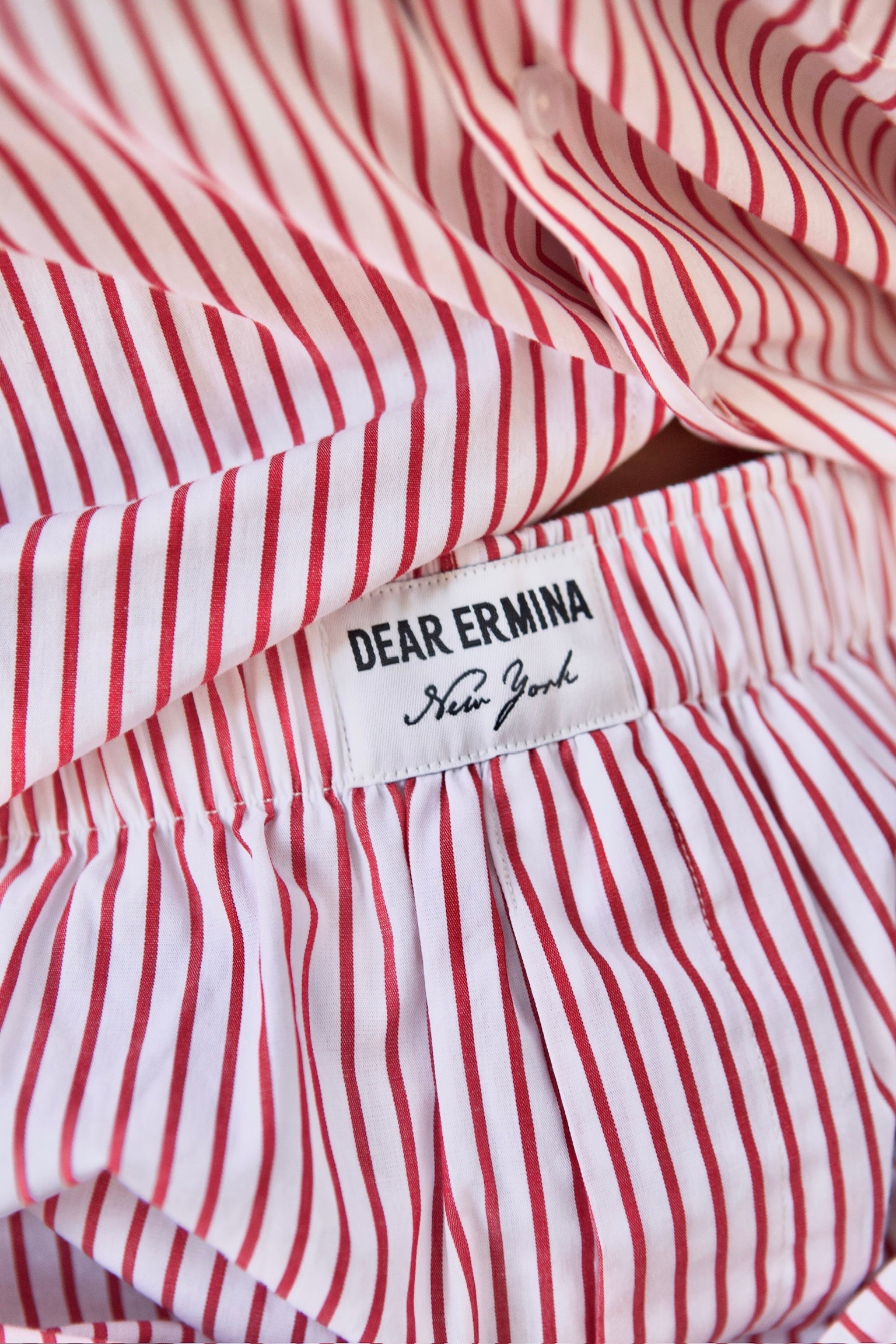 STRIPED POPLIN RELAXED BOXERS