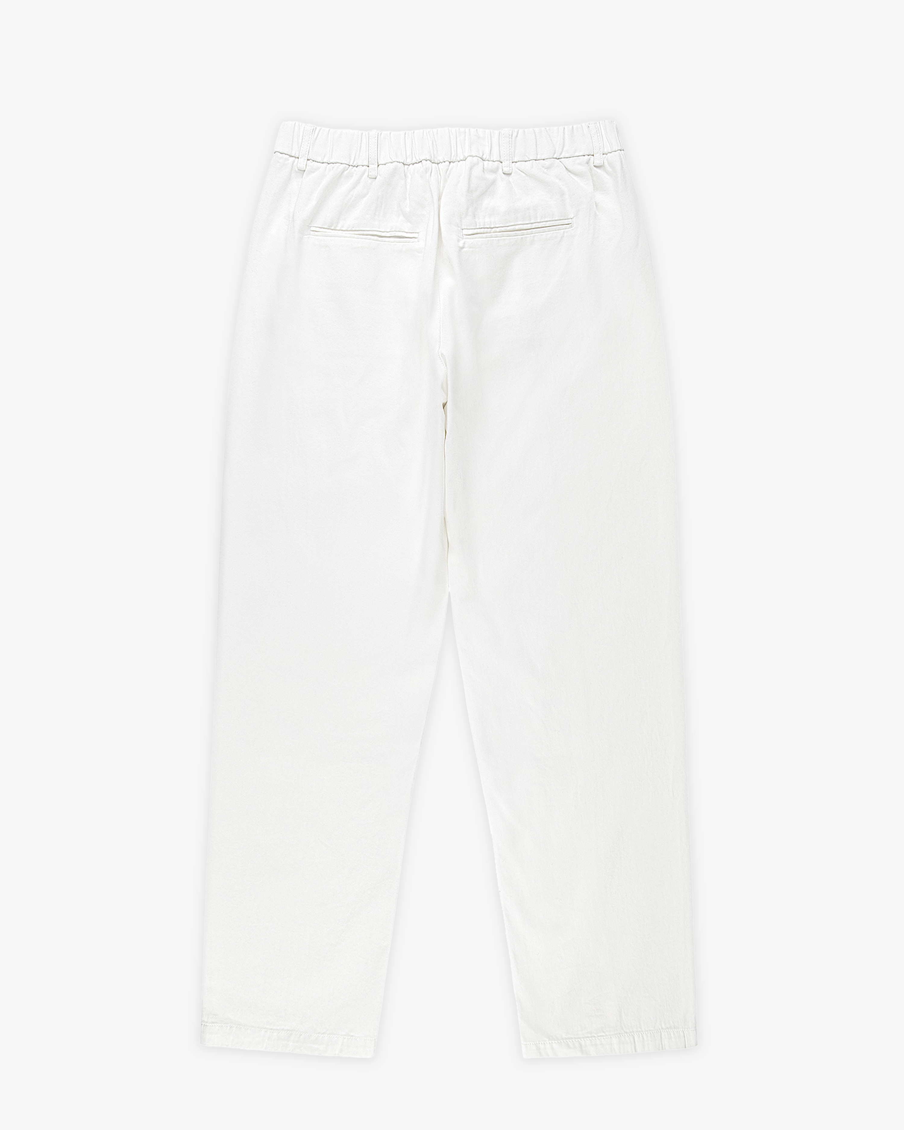 WHITE PLEATED PANTS