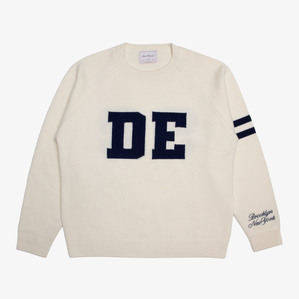 【DEARMINE】Ruckle Brooklyn Sweatshirt BROOKLYN VARSITY KNIT