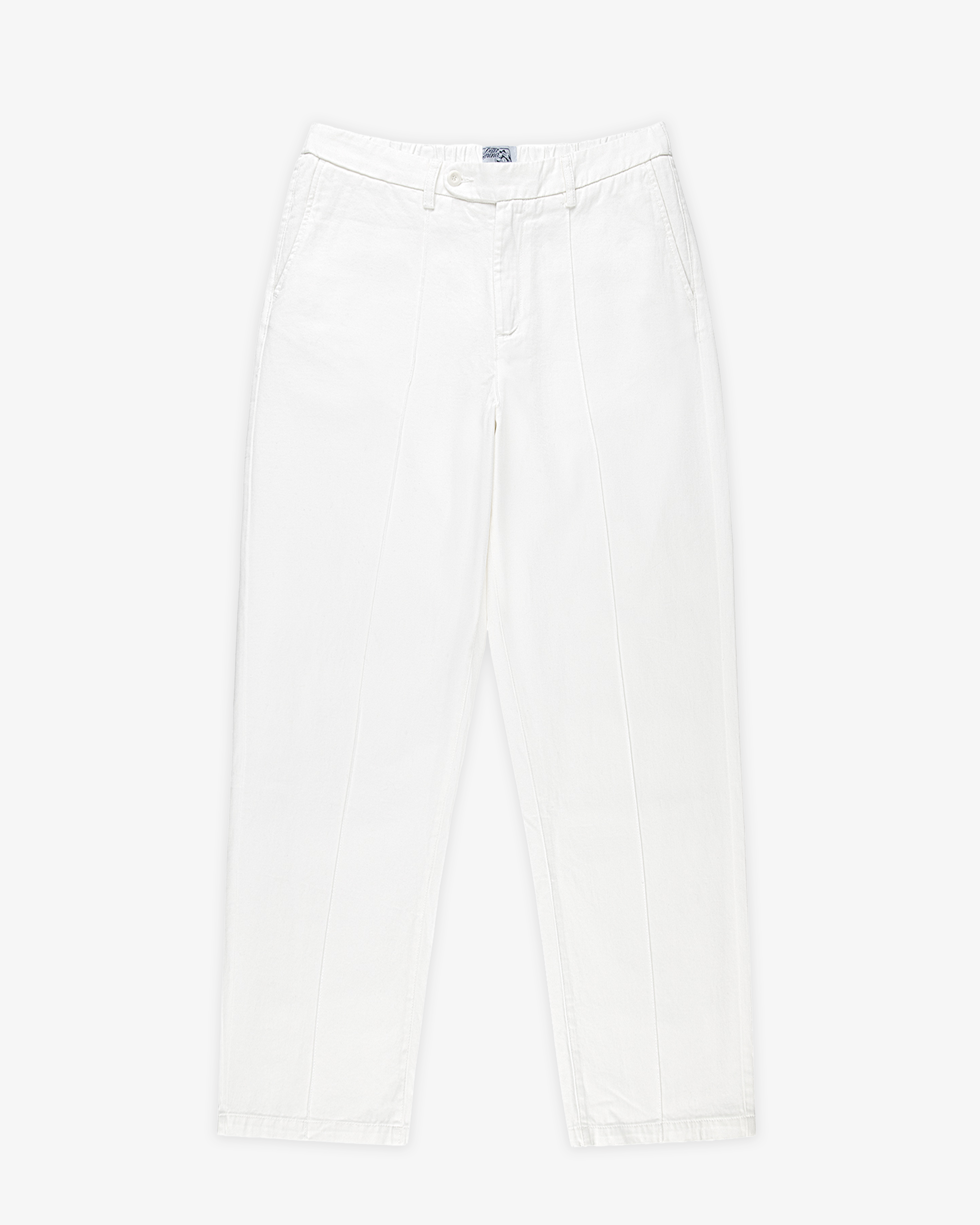 WHITE PLEATED PANTS